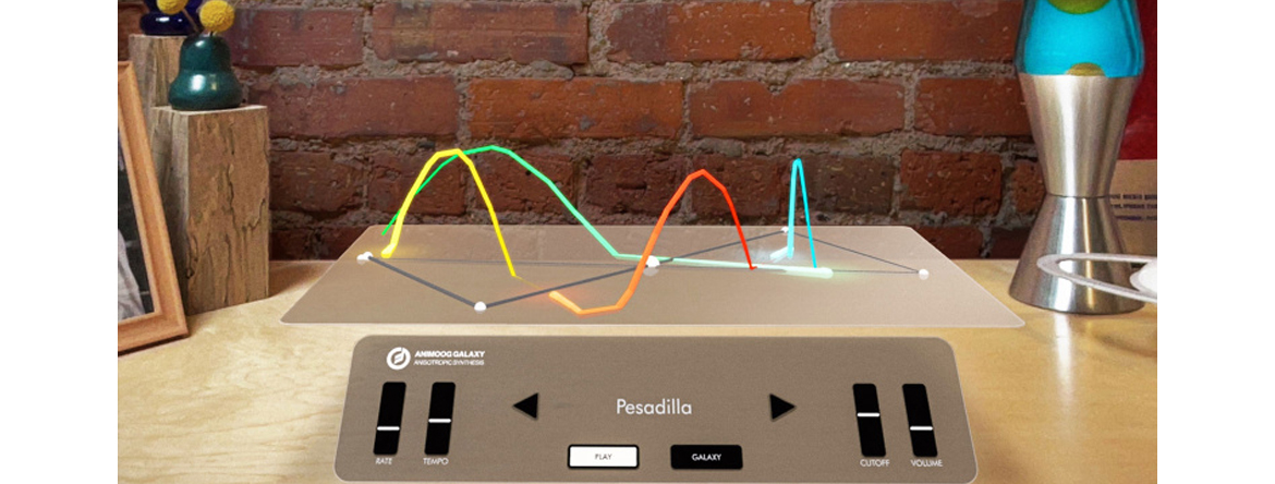 Moog Animoog Galaxy - анизотропный иммерсивный синтезатор для Apple Vision Pro